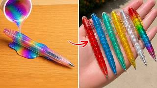 虹色のかわいい学校クラフトアイデア！初心者でも簡単に作れる！