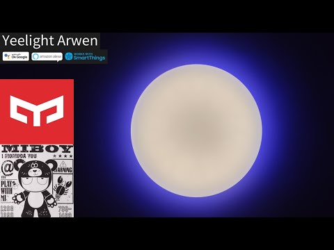 Yeelight LED išmanusis lubų šviestuvas Arwen 450S video