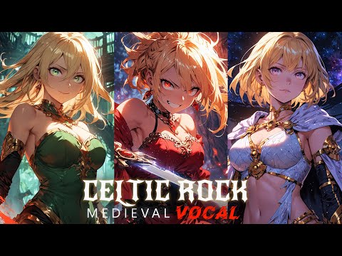 🔥CELTIC ROCK VOCAL FANTASY ADVENTURE ✨🎸1 Hour of Medieval Battle & Journey for Gaming, Workout & D&D