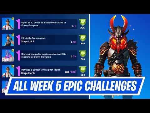 All Week 5 Epic Quest Challenges Guide in Fortnite - How to complete Week 5 Epic Quests in Season 7