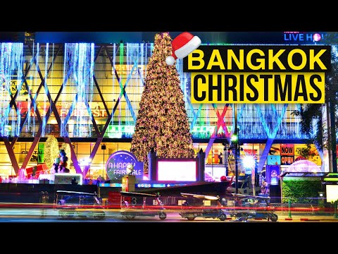 Bangkok Christmas Lights 2025 – The Most Magical Night Walk in Thailand 4K
