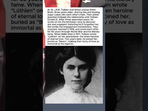 IMMORTAL LOVE OF J.R.R. TOLKIEN AND HIS WIFE❤️