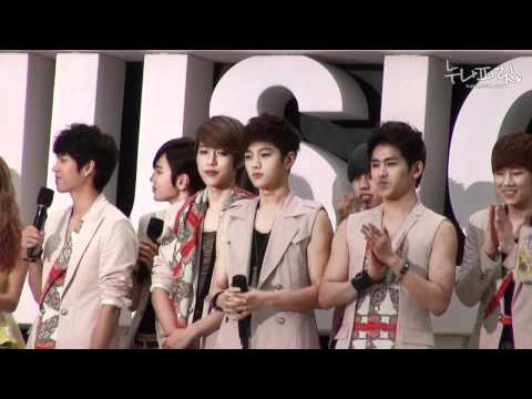[fancam] 120608 Music Bank infinite 멘트, 1위발표
