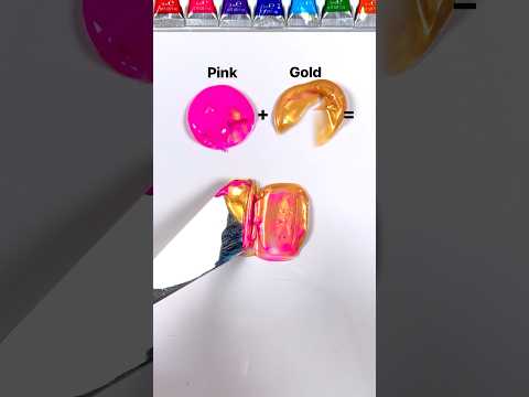Unorthodox color mixing recipes #colormixing #paintmixing #oddlysatisfying #artvideos #guessthecolor