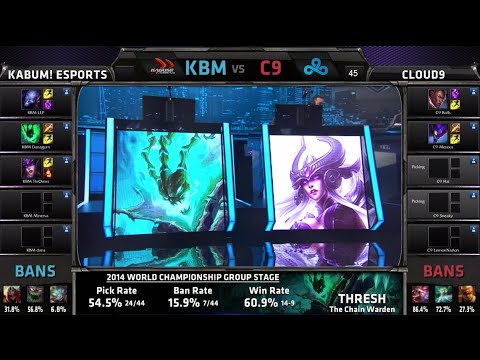 KaBuM vs Cloud 9 | Game 2 Group D S4 LOL World Championship 2014 Day 4 | KBM vs C9 D4G1
