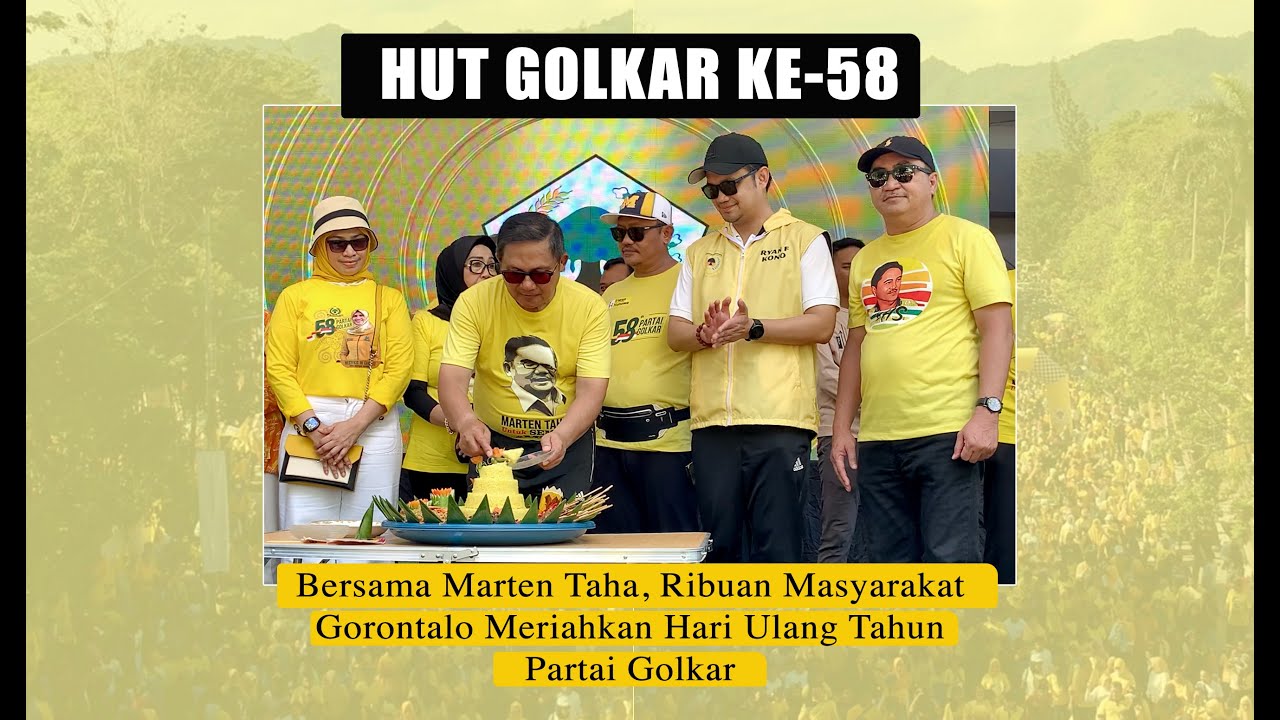 Ribuan Masyarakat Gorontalo meriahkan HUT Golar ke-58 bersama Marten Taha