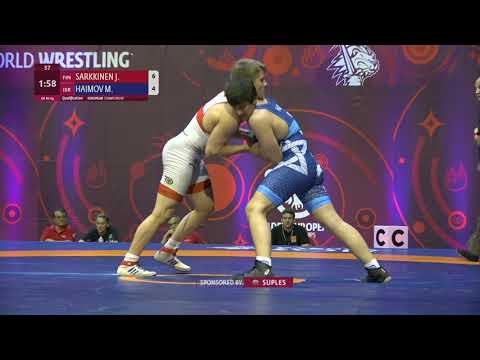Qual. GR - 80 kg: J. SARKKINEN (FIN) v. M. HAIMOV (ISR)