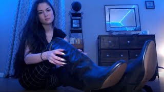 Download lagu ASMR Leather Boots Tapping, Scratching & Walking | No Talking mp3