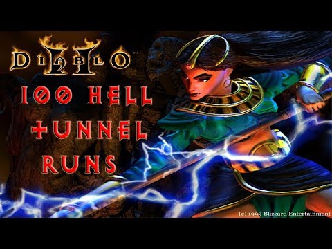 Diablo 2: 100 Hell Ancient Tunnels Runs - Magic Find Results