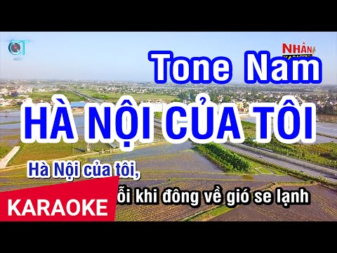 KARAOKE Hà Nội Của Tôi Tone Nam | Stype: Minh Quân | Nhan KTV