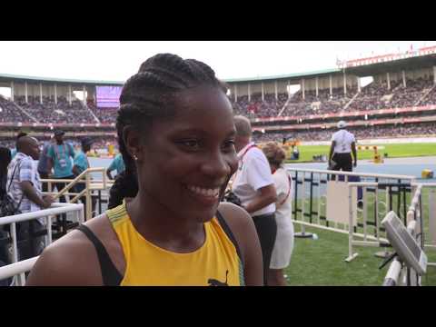 IAAF WU18 Nairobi - 100m Women Bronze Daszay FREEMAN