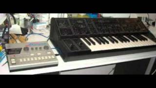 Video thumbnail for Korg DDM-220 meets Yamaha CS-10 by Kazoku Records