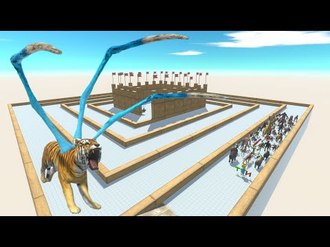 Escape From Alien Tiger - Last Survivor - Swirl Course | Animal Revolt Battle Simulator
