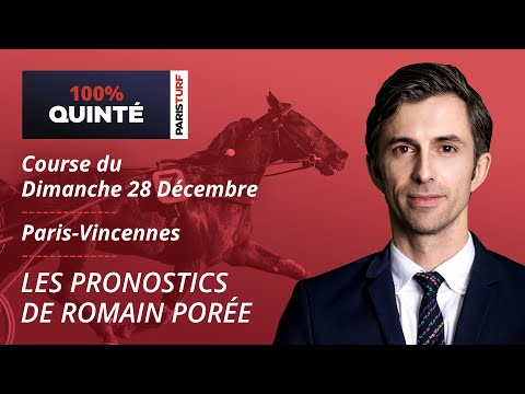 Pronostics Quinté PMU - 100% Quinté du Dimanche 28 décembre à Paris-Vincennes