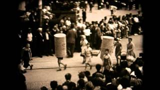 preview picture of video 'Riesenkorken von Schlittler 600 Jahre Glarus 1952'