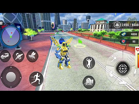 Flying Car Bee Robot Transform: Robot Transforming Game #2 - Android Gameplay