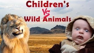 Children with Wild Animals | Children in Zoo Funny Moments
