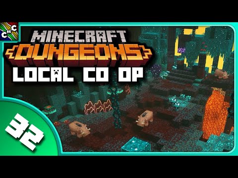 EPIC WARPED FOREST ADVENTURE! | Minecraft Dungeons LOCAL MULTIPLAYER with Couch Plays