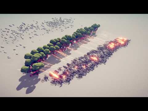 TABS 50 Tree Giants vs 100 Gatling Guns