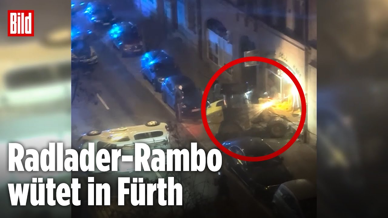 Fürth: Radlader-Dieb verwüstet Innenstadt und plündert Juwelier