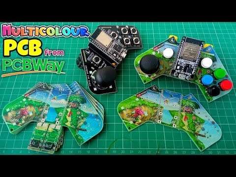 Making an ESP32 BLE Gamepad using Multicolour PCB from PCBWay