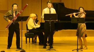 Bill Douglas - Quartet for Flute, Oboe Bassoon and Piano, I.  Cantilena