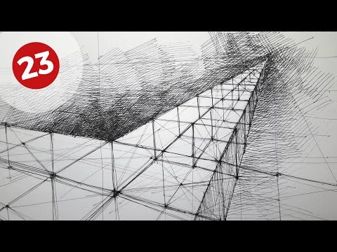 Drawing Cubes Road Composition | Daily Architecture Sketches #23