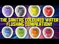 Oddly satisfying coloured water flush compilation!