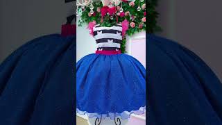 Vídeo de Vestido Infantil "A Casa Mágica da Gabby" - Azul