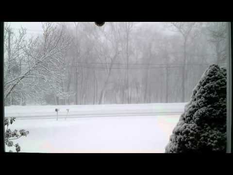 TImelapse of Winter Storm Jonas - Westerly, RI