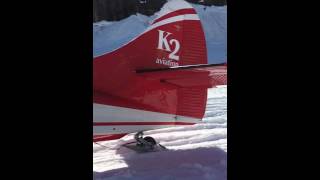 Glacier landing on Denali