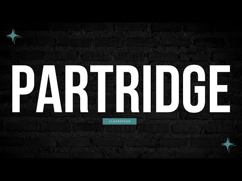 How to Pronounce Partridge in English