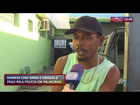 ROTA DO DIA 09 12 2019  PoliÌcia prende homem com arma e drogas em Palmeirais