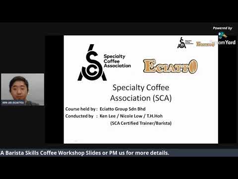 Online SCA Barista Skills - Level of Foundation (Episode #4)