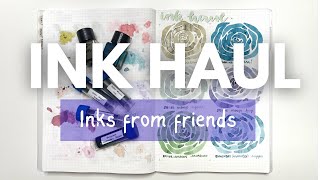 FOUNTAIN PEN INK HAUL // Watch me paint roses with my newest inks! #fountainpenink