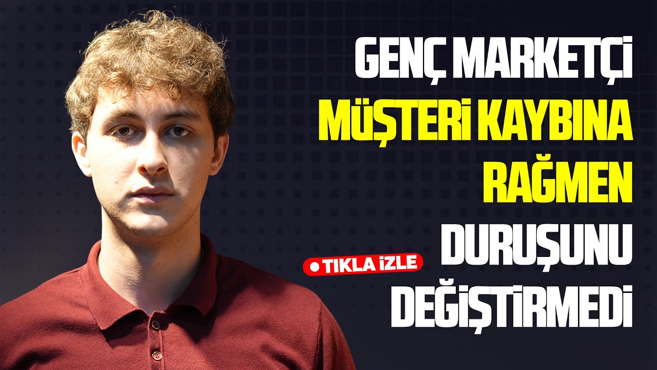 Samsunlu genç marketçi bir yıldır boykotu sürdürüyor
