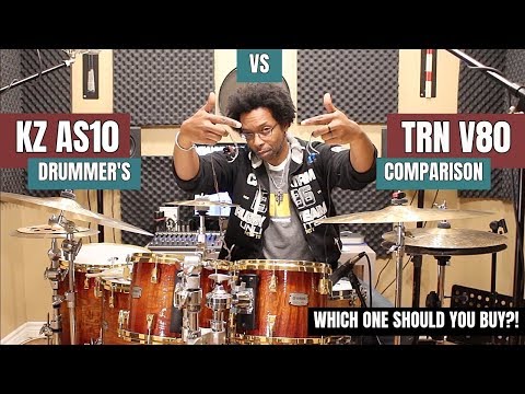 KZ AS10 vs TRN V80 In-Ears - WHICH ONE IS BETTER?! Drummer Review