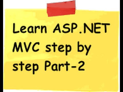 ASP.NET MVC Model view controller ( MVC) Step by Step Part 2