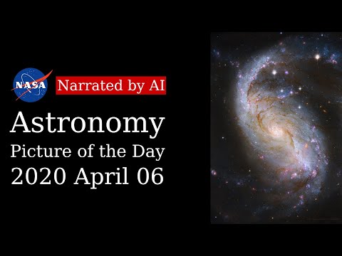 APOD: 2020-04-06 - NGC 1672: Barred Spiral Galaxy from Hubble (Narrated by Emma)
