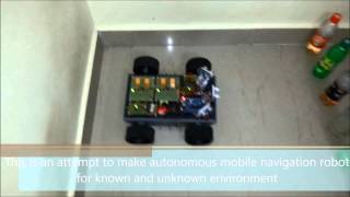preview picture of video 'IMPLEMENTATION OF ANFIS IN MOBILE ROBOT - M.Tech Robotics Project SRM University'