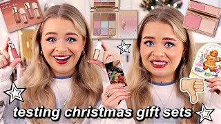 Testing CHRISTMAS MAKEUP GIFT SETS! 🎄 'Sugar Plum Fairy' Makeup 💖