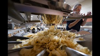 See how potato chips are made at the Herr