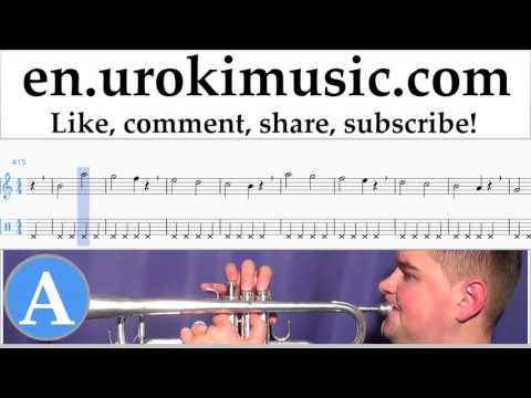 How to Play Trumpet Lukas Graham - 7 Years Tabs Part#1 exercises, scales um-i352