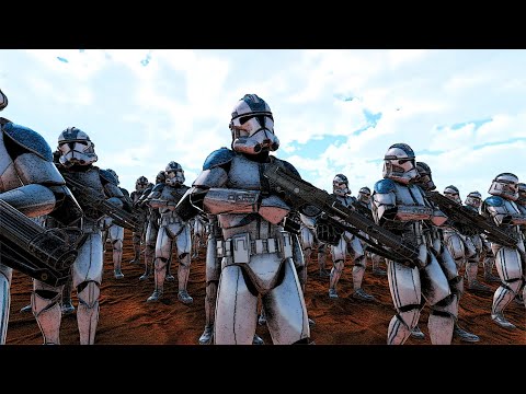 1,000,000 Star Wars Battle Droids vs 500,000 Clone Troopers - UEBS 2