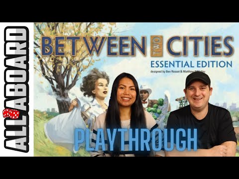 BETWEEN TWO CITIES ESSENTIAL EDITION | Board Game | 2 Player Variant | How to Play and Playthrough