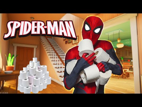 実際の生活の中でスパイダーマン検疫 (Spiderman Quarantine In Real Life)