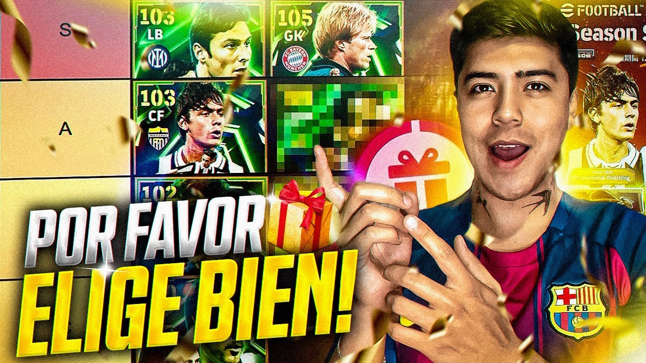 NO FALLES!🚨Epico Selectible eFootball🎁¿Cual Debes CANJEAR GRATIS?😱✅ ¡TIERLIST EPIC FESTIVE SEASON!🎁