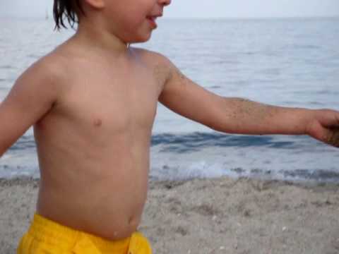 Fatima y Pato en la playa