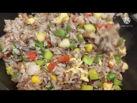 Beef Fried rice with mixed vegetables #easycooking
