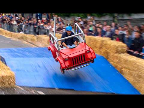 Top 50 FUNNIEST Crashes from Red Bull Soapbox Race